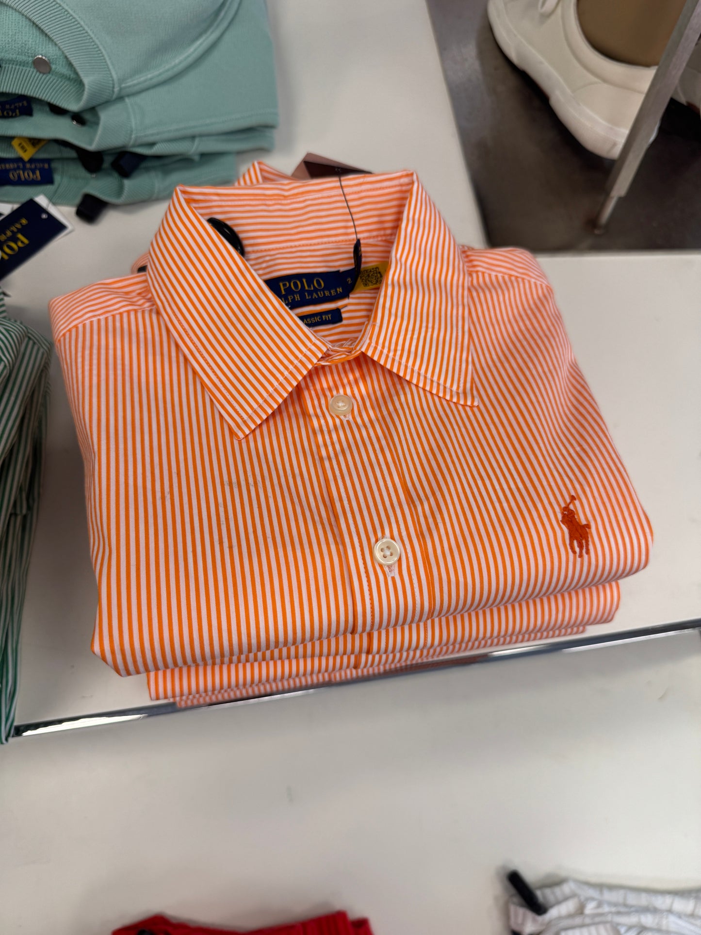 Ralph lauren Classic Fit Striped Broadcloth Shirt