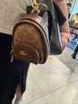 Signature Canvas Mini Court Backpack Bag Charm