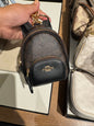 Signature Canvas Mini Court Backpack Bag Charm