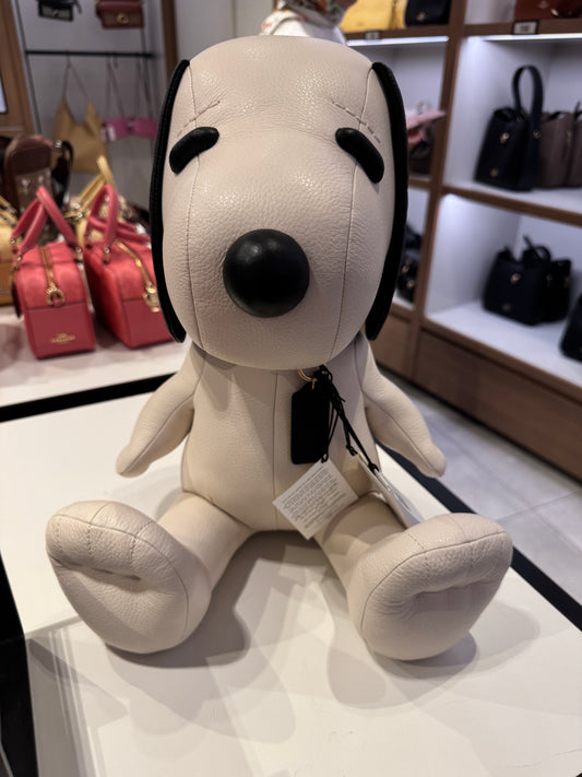 COACH x Peanuts Snoopy Collectible with Signature Canva Doll Ivory Plush Limited
