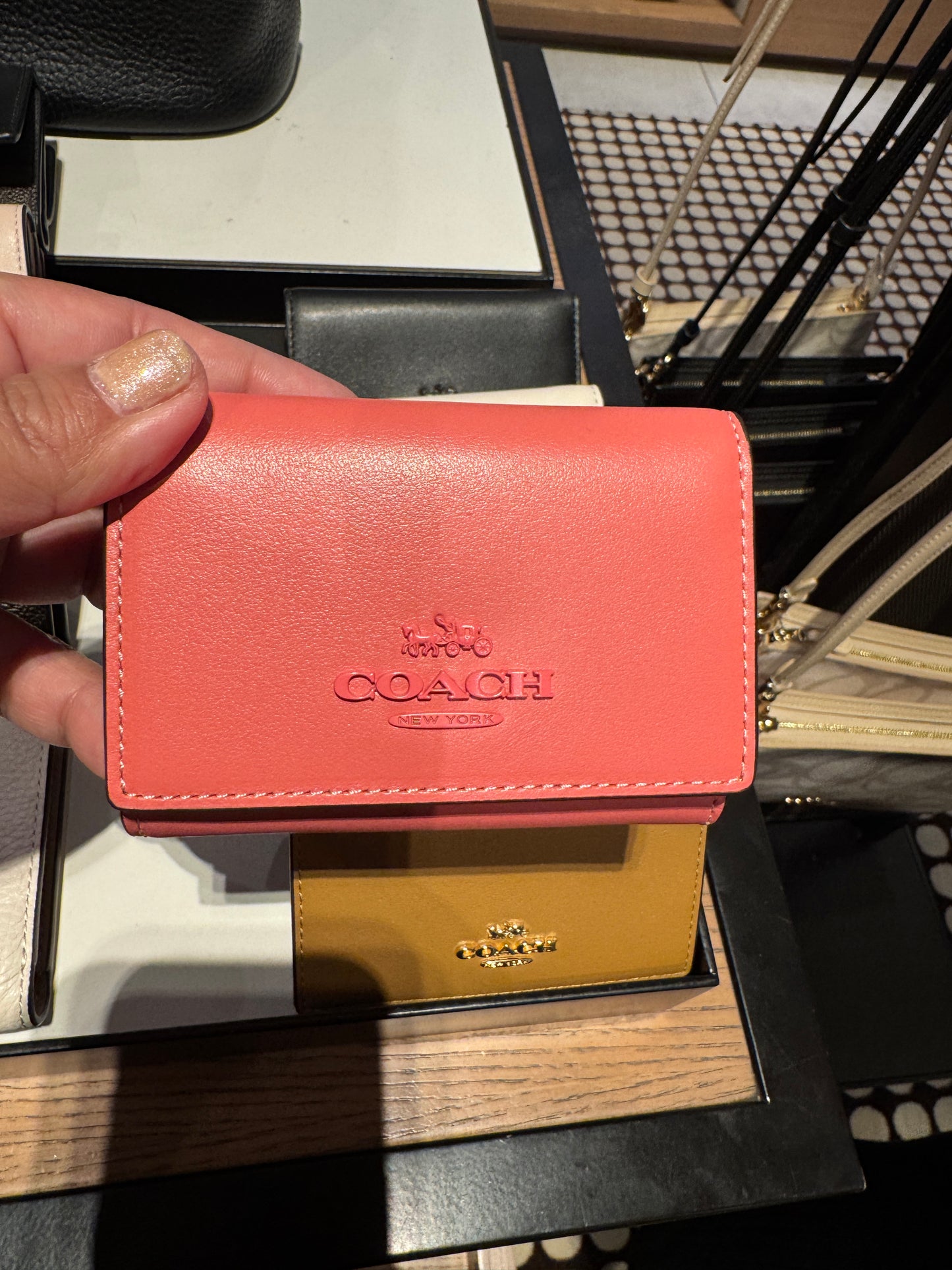Coach Micro Wallet In Signature Canvas