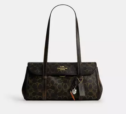 Bridget Flap Shoulder Bag In Signature Denim