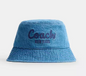 Coach Script Embroidered Denim Bucket Hat