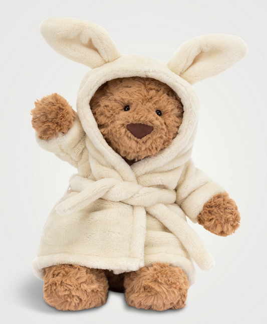 JELLYCAT Bartholomew Bear Bathrobe Plush Toy